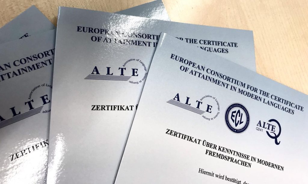 Ảnh: Chứng chỉ tiếng Đức ELC