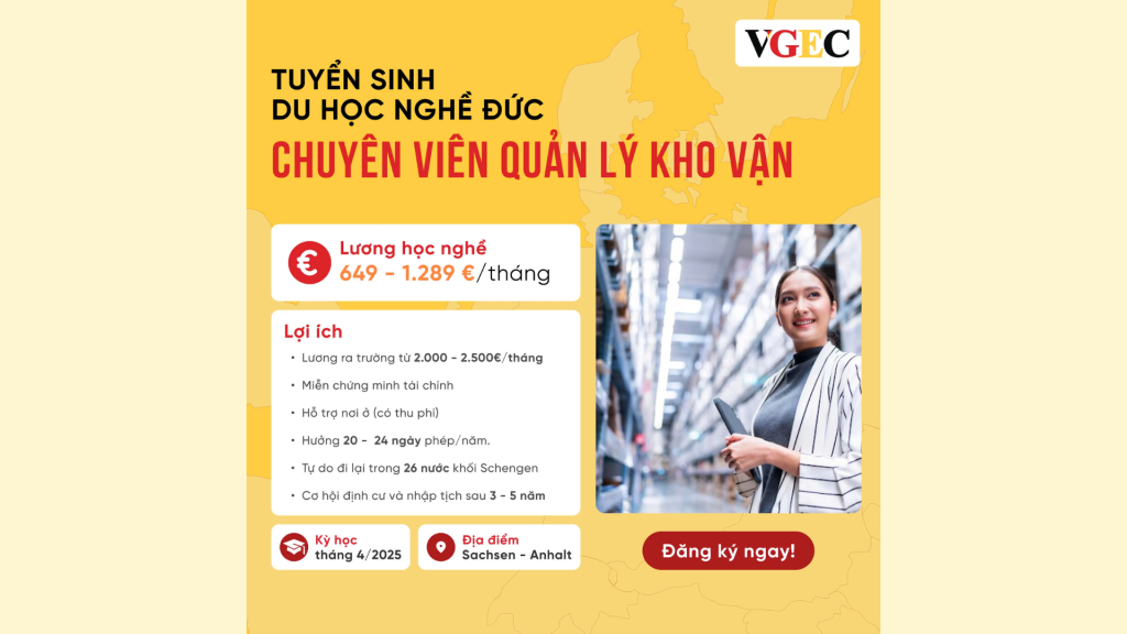 Ảnh: Du học nghề Quản lý kho vận tại Đức