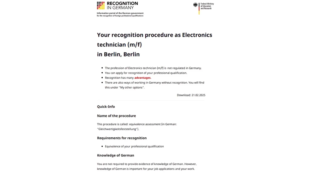 Ảnh: Yêu cầu về kinh nghiệm làm việc ngành Kỹ thuật điện tử tại Berlin 